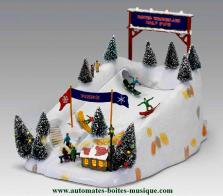 Automates musicaux de No&euml;l Automate musical de No&euml;l en r&eacute;sine : automate musical "Halfpipe"