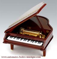 Instruments de musique m&eacute;canique en bois Instrument de musique m&eacute;canique Mr Christmas : piano &agrave; queue "Concertina"