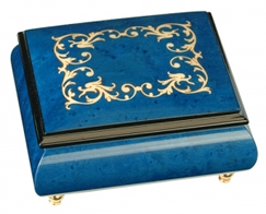 Bo&icirc;tes &agrave; bagues musicales teint&eacute;es Bo&icirc;te &agrave; bagues musicale : bo&icirc;te &agrave; bagues avec marqueterie arabesques