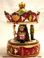 Carrousels musicaux miniatures de No&euml;l Carrousel musical miniature de No&euml;l : carrousel musical miniature "Casse-noisettes"