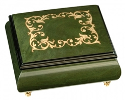 Bo&icirc;tes &agrave; bagues musicales teint&eacute;es Bo&icirc;te &agrave; bagues musicale : bo&icirc;te &agrave; bagues avec marqueterie arabesques