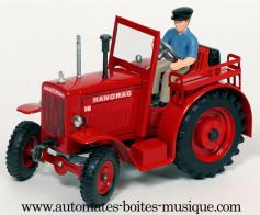 Jouets m&eacute;caniques en m&eacute;tal Jouet m&eacute;canique en m&eacute;tal de collection : jouet m&eacute;canique tracteur