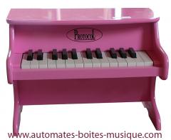 Instruments de musique traditionnels Instrument de musique miniature : piano miniature en bois de couleur rose