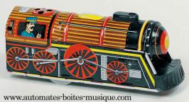 Jouets m&eacute;caniques en m&eacute;tal Jouet m&eacute;canique en m&eacute;tal de collection : jouet m&eacute;canique locomotive