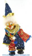 Clowns automates musicaux Clown automate musical de collection en porcelaine - Clown automate musical avec m&eacute;canisme de 18 lames