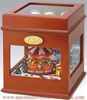Instruments de musique m&eacute;canique en bois Instrument de musique m&eacute;canique Mr Christmas : Symphonie des cloches avec animations