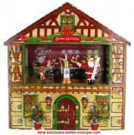 Calendriers musicaux de l'Avent Calendrier musical de l'Avent Mr Christmas : calendrier de l'Avent avec sc&egrave;ne hivernale