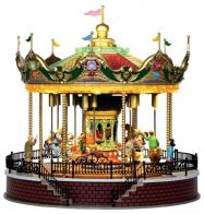 Grands carrousels musicaux miniatures Carrousel musical miniature Lemax de la collection "Village collection" : carrousel musical "Carrousel soleil"