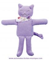 Doudous musicaux avec m&eacute;canismes musicaux &agrave; ficelle (animaux en peluche musicaux) Doudou musical Trousselier avec m&eacute;canisme musical &agrave; ficelle : doudou musical chat