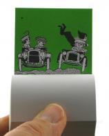 Folioscopes, feuilletoscopes ou flip books (Livres de dessins anim&eacute;s) Folioscope, feuilletoscope ou flip book : flip book "Attachez vos ceintures!"