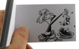 Folioscopes, feuilletoscopes ou flip books (Livres de dessins anim&eacute;s) Folioscope, feuilletoscope ou flip book : flip book "Le petit tailleur et les mouches"