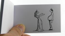 Folioscopes, feuilletoscopes ou flip books (Livres de dessins anim&eacute;s) Folioscope, feuilletoscope ou flip book : flip book "Prince et princesse"