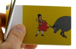 Folioscopes, feuilletoscopes ou flip books (Livres de dessins anim&eacute;s) Folioscope, feuilletoscope ou flip book : flip book "Le matador et son taureau"