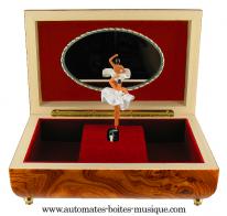 Bo&icirc;tes &agrave; bijoux musicales avec ballerines Bo&icirc;te &agrave; bijoux musicale avec ballerine dansante color&eacute;e