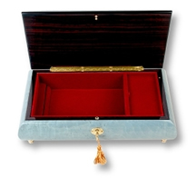Bo&icirc;tes &agrave; bijoux musicales lut&egrave;ce cr&eacute;ations 18 et 30 lames Bo&icirc;te &agrave; bijoux musicale : bo&icirc;te &agrave; bijoux de 18 lames avec marqueterie instruments de musique
