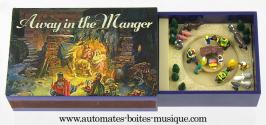 Bo&icirc;tes d allumettes musicales Bo&icirc;te d'allumettes musicale avec sc&egrave;ne anim&eacute;e miniature : cr&egrave;che