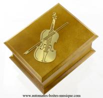 Petites bo&icirc;tes &agrave; musique en bois Petite bo&icirc;te &agrave; musique en bois 18 notes : bo&icirc;te &agrave; musique violon