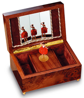 Bo&icirc;tes &agrave; bijoux musicales reuge avec poup&eacute;es dansantes Bo&icirc;te &agrave; bijoux musicale Reuge avec poup&eacute;e dansante : bo&icirc;te Reuge avec ballerine dansante
