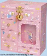 Bo&icirc;tes &agrave; bijoux musicales Princesse Bo&icirc;te &agrave; musique et armoire &agrave; bijoux musicale Trousselier avec Princesse