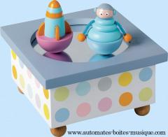 Bo&icirc;tes &agrave; musique pour la petite enfance Bo&icirc;te &agrave; musique Trousselier : bo&icirc;te anim&eacute;e Trousselier avec personnages mobiles
