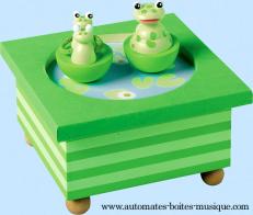 Bo&icirc;tes &agrave; musique pour la petite enfance Bo&icirc;te &agrave; musique Trousselier : bo&icirc;te anim&eacute;e Trousselier avec personnages mobiles