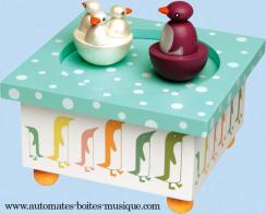 Bo&icirc;tes &agrave; musique pour la petite enfance Bo&icirc;te &agrave; musique Trousselier : bo&icirc;te anim&eacute;e Trousselier avec personnages mobiles