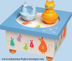 Bo&icirc;tes &agrave; musique pour la petite enfance Bo&icirc;te &agrave; musique Trousselier : bo&icirc;te anim&eacute;e Trousselier avec personnages mobiles