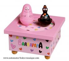 Bo&icirc;tes &agrave; musique pour la petite enfance Bo&icirc;te &agrave; musique Trousselier : bo&icirc;te anim&eacute;e Trousselier avec Barbapapa et Barbamama