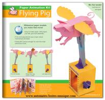 Automates en carton Automate en carton : cochon volant