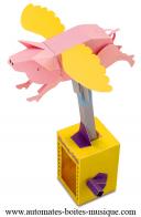 Automates en carton Automate en carton : cochon volant