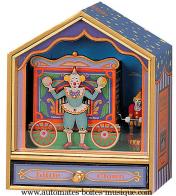 Bo&icirc;tes &agrave; musique avec clowns Bo&icirc;te &agrave; musique anim&eacute;e Trousselier : bo&icirc;te Trousselier avec clowns