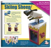 Automates en carton Automate en carton mouton skieur