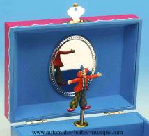 Bo&icirc;tes &agrave; musique avec clowns Bo&icirc;te &agrave; bijoux musicale : bo&icirc;te &agrave; bijoux avec clown