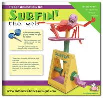 Automates en carton Automate en carton crabe surfeur
