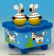Bo&icirc;tes &agrave; musique pour la petite enfance Bo&icirc;te &agrave; musique anim&eacute;e pour enfants : bo&icirc;te &agrave; musique avec z&egrave;bres dansants