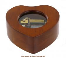 Boîtes à musique et boîtes à bijoux musicales en bois avec mécanisme musical de 30 lames aux couleurs des plus grands succès de la musique de film Boîte à musique en bois de30 lames "Les grands succès de la musique de film": boîte à musique "Moon river"