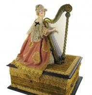 Automates vendus Automate musical traditionnel des années 1980: automate harpiste
