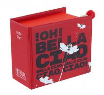 Boîtes à musique à manivelle en forme de livre Boîte à musique à manivelle en forme de livre: boîte à musique "Bella Ciao"
