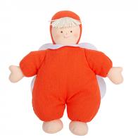 Doudous et mobiles musicaux Doudou musical Trousselier avec mécanisme musical à ficelle: doudou musical ange orange