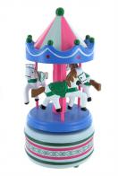 Carrousels musicaux miniatures en bois Carrousel musical miniature en bois avec 3 chevaux de carrousel - Rigoletto (Giuseppe Verdi)