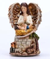 Boîtes à musique animées de Noël Boîte à musique non animée de Noël: boîte à musique avec ange priant et enfant Jésus - Douce nuit