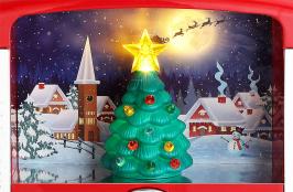 Juke-boxes miniatures Radio musicale nostalgique Mr Christmas avec illumination du sapin de Noël et 12 chansons de Noël