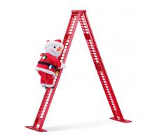 Automates musicaux de Noël (disponibles sur commande) Automate musical de Noël Mr Christmas (modèle de table) - Automate bonhomme de neige sur une échelle