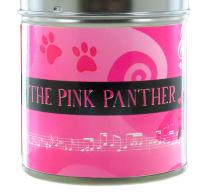 Bo&icirc;tes &agrave; musique &agrave; remontoir "Tinkle Tonk" Bo&icirc;te &agrave; musique "Tinkle Tonk" en m&eacute;tal avec grande clef de remontage et image - La panth&egrave;re rose (Henry Mancini)