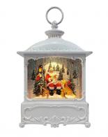 Boules à neige musicales de Noël disponibles sur commande (nous contacter) Boule à neige musicale de Noël en forme de lanterne avec paillettes et Père Noël lisant sa liste de souhaits
