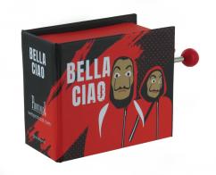 Boîtes à musique à manivelle en forme de livre Boîte à musique à manivelle en forme de livre: boîte à musique "Bella Ciao" (La casa de papel)