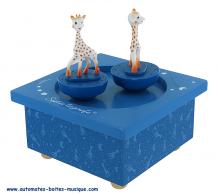 Boîtes à musique avec animaux Boîte à musique animée Trousselier en bois: boîte à musique avec Sophie la girafe