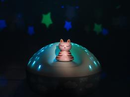 Lanternes magiques musicales "Révolution 2.0" et projecteurs d'étoiles Trousselier Projecteur musical d'étoiles: projecteur Trousselier avec chat tournant
