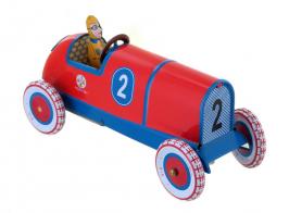 Jouets mécaniques en métal, tôle ou fer blanc non disponibles Jouet mécanique en métal (fer blanc) représentant une Bugatti rouge