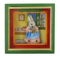 Boîtes à musique avec animaux Mini boîte à musique animée Trousselier "Little grey rabbit" - Lapine - Rhapsodie sur un thème de Paganini